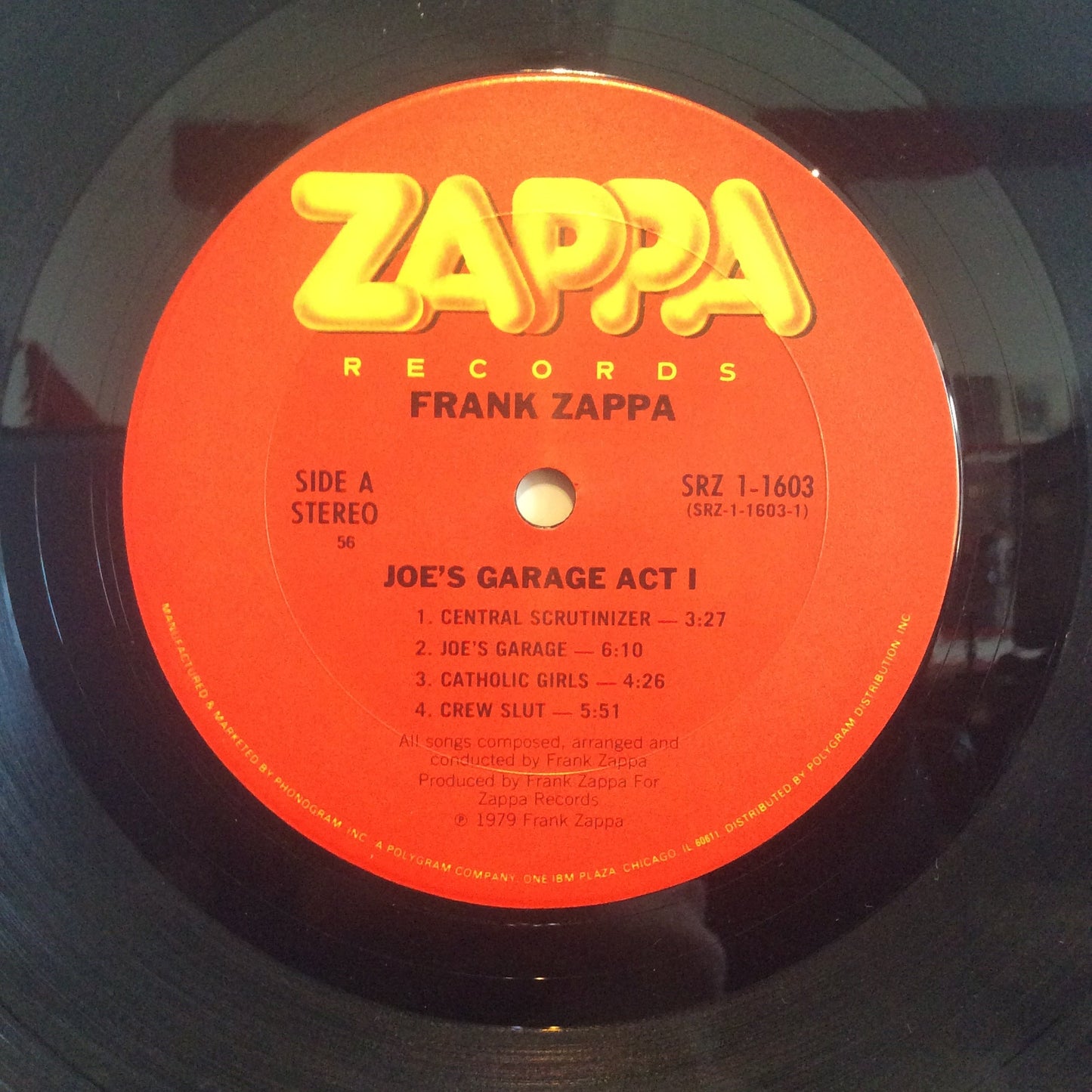Joe's Garage Act I (VINYL) | Very Good Plus (VG+) Excellent (EX) Get Cheap Vinyl