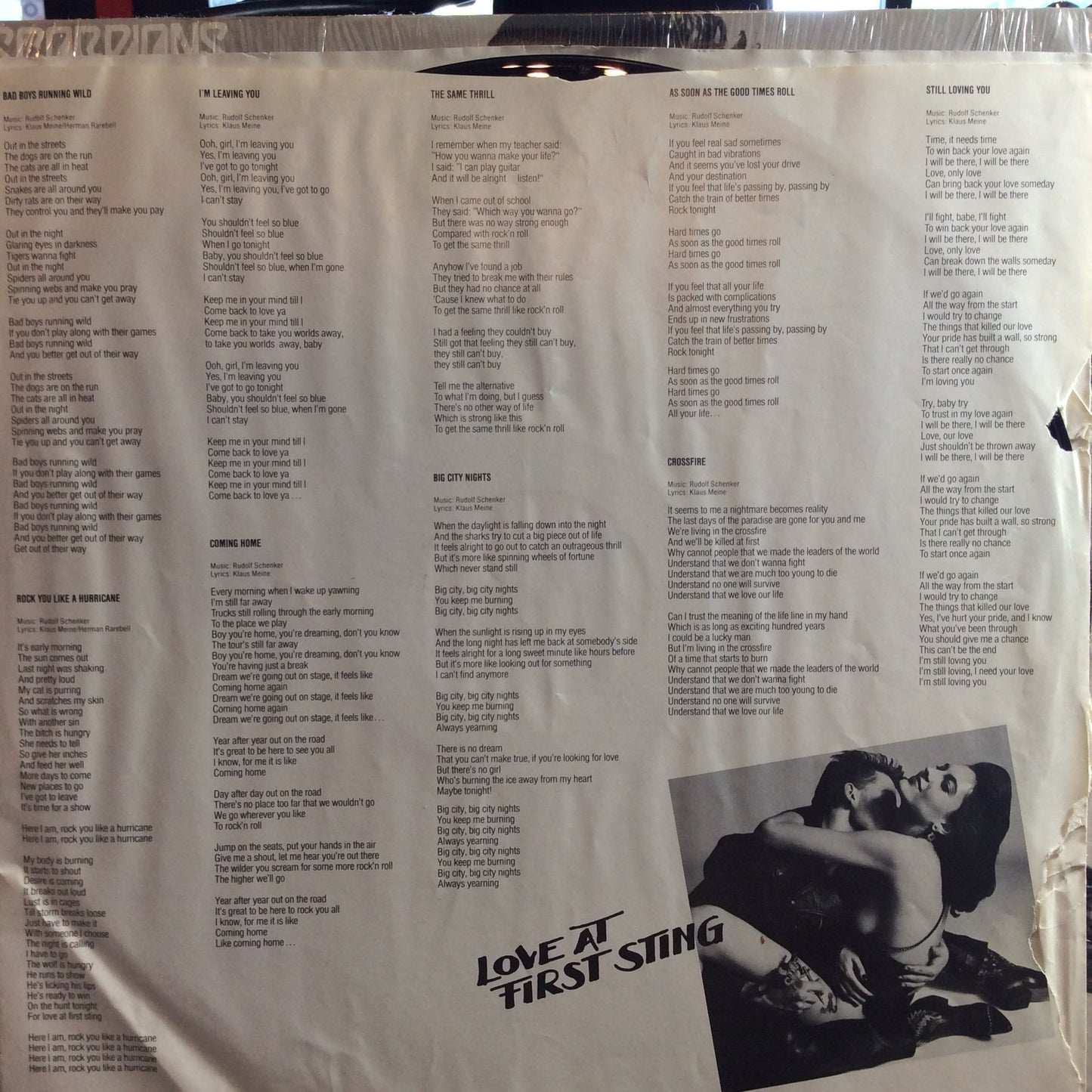 Love At First Sting (VINYL) | Very Good Plus (VG+) Excellent+ (EX+) Get Cheap Vinyl