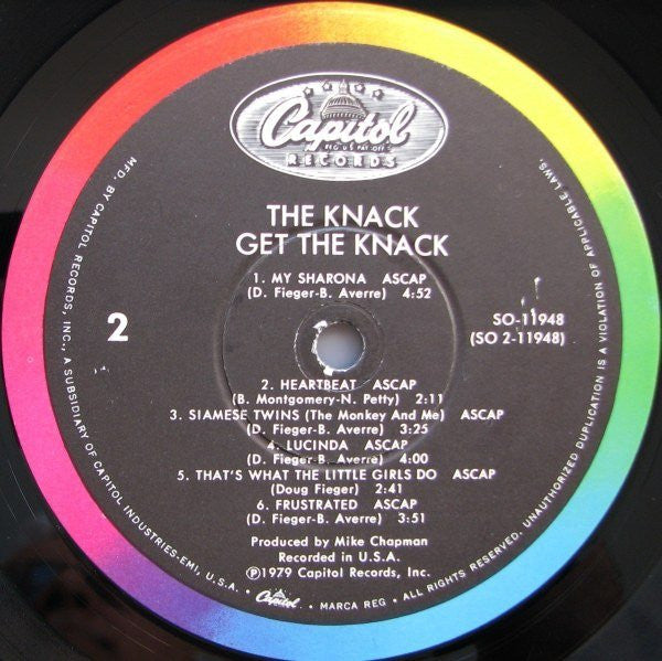 Get The Knack *WINCHESTER/WALLY* | Very Good Plus (VG+) Excellent (EX) Get Cheap Vinyl