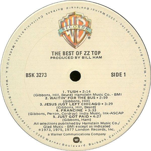 The Best Of ZZ Top *JACKSONVILLE* | Very Good (VG) Excellent (EX) Get Cheap Vinyl