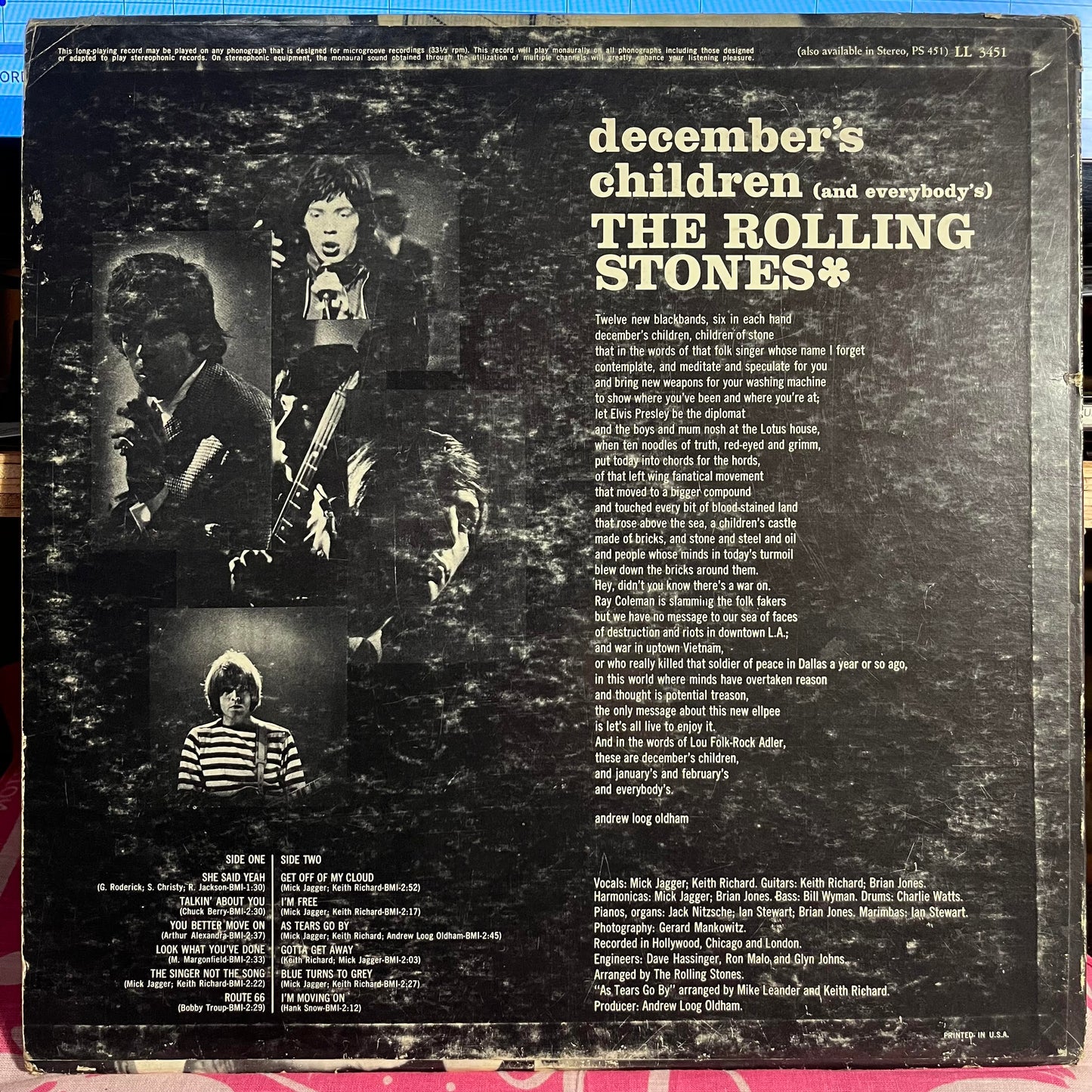 December's Children (And Everybody's) *MONARCH* | Very Good (VG) Very Good (VG) Get Cheap Vinyl