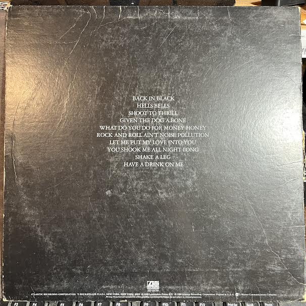 Back In Black (VINYL) | Very Good (VG) Very Good (VG) Get Cheap Vinyl