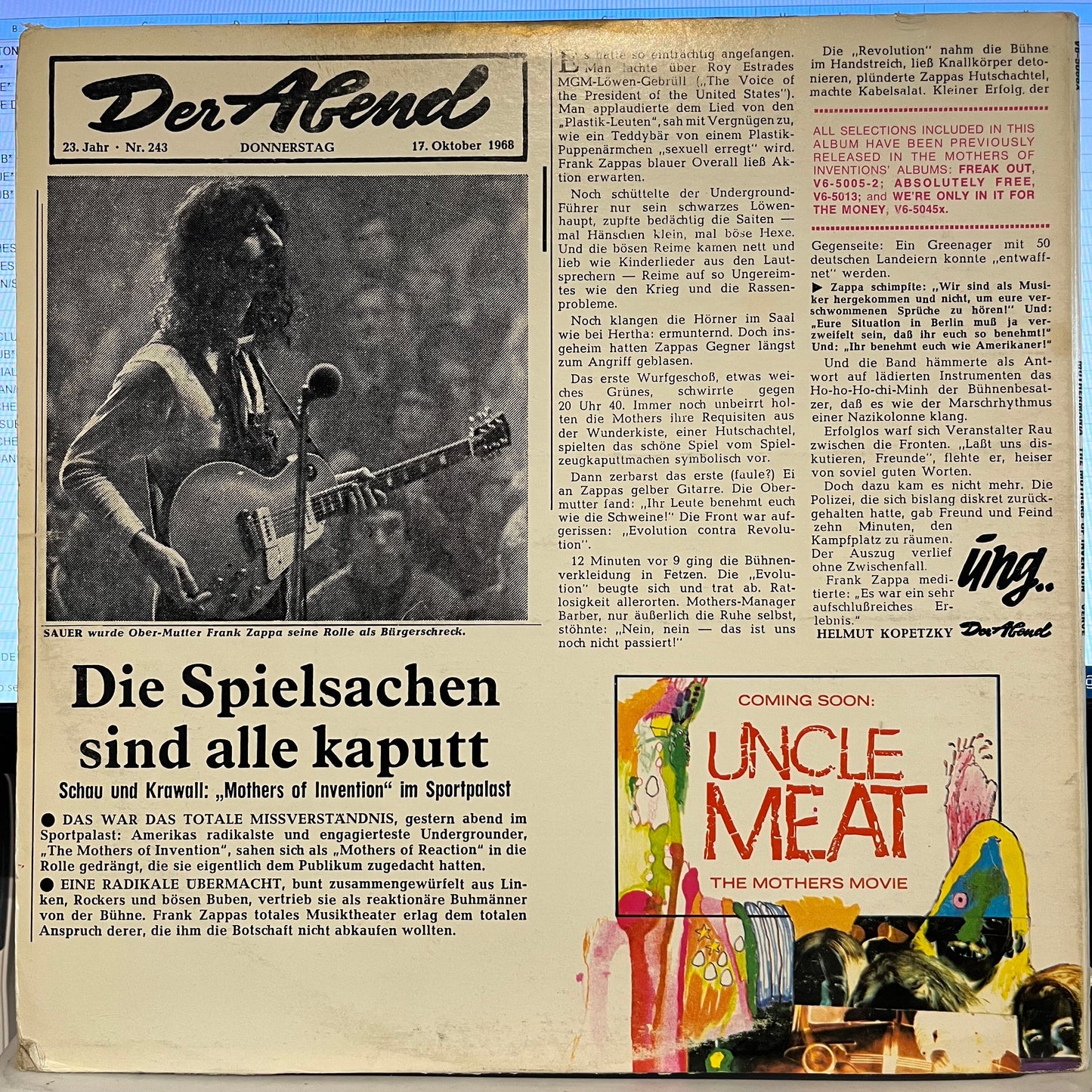 Mothermania (The Best Of The Mothers) | Very Good (VG) Very Good (VG) Get Cheap Vinyl