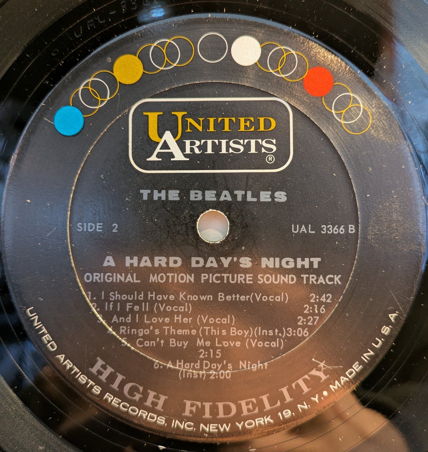 A Hard Day's Night (Original Motion Picture Sound Track) (VINYL) | Very Good (VG) Very Good Plus (VG+) Get Cheap Vinyl