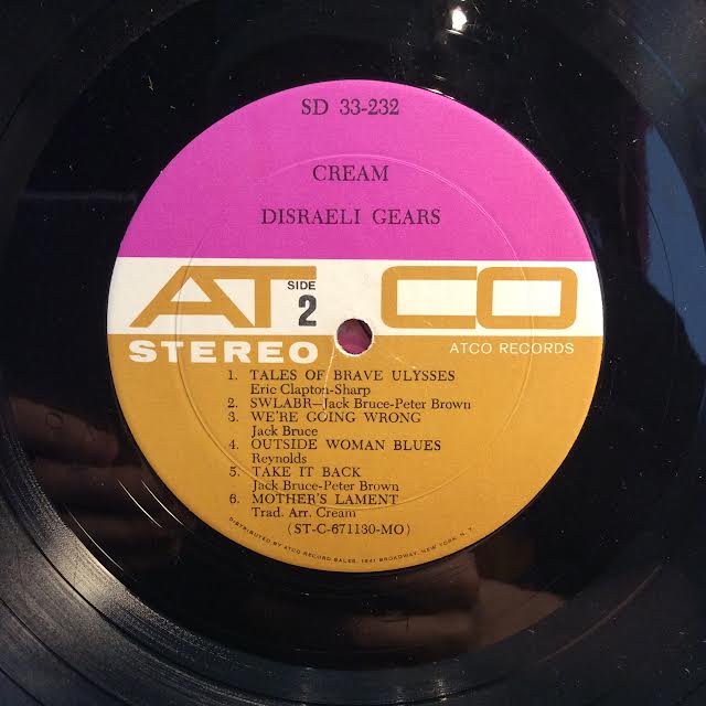 Disraeli Gears (VINYL) | Very Good (VG) Very Good (VG) Get Cheap Vinyl