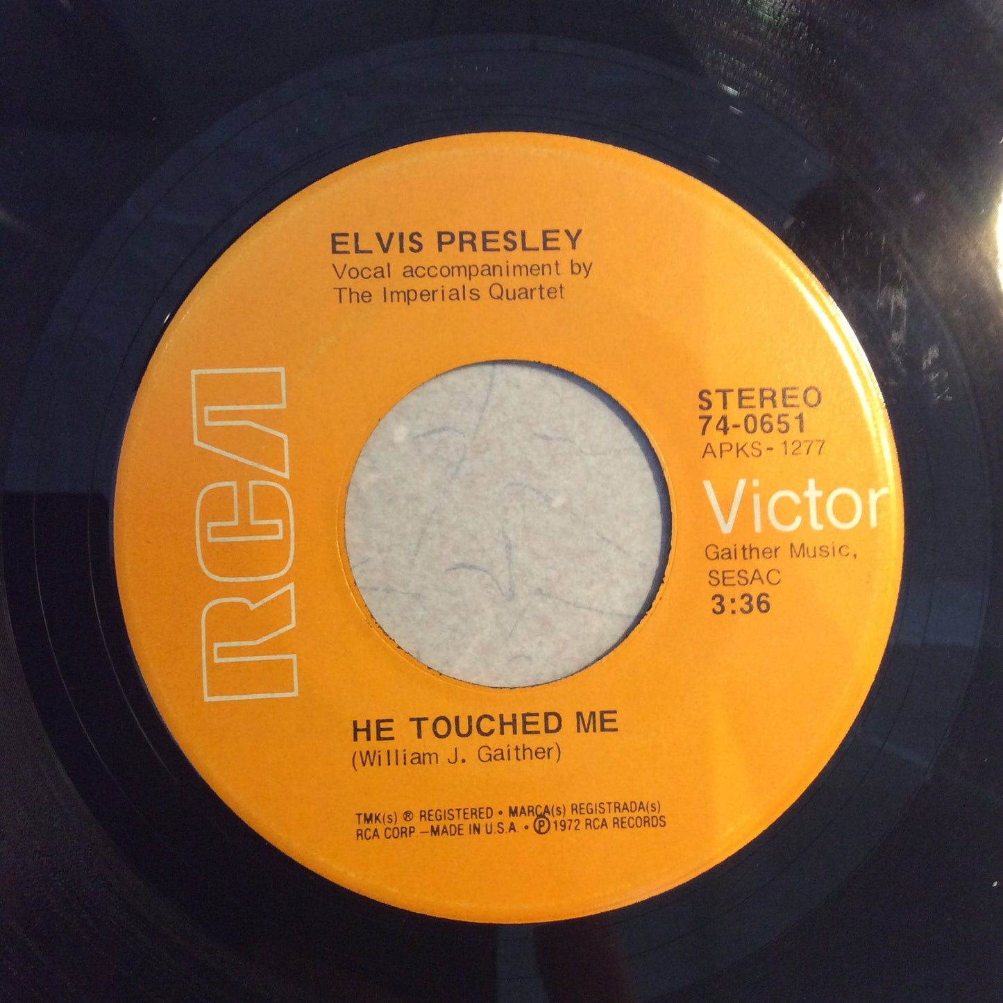 He Touched Me / Bosom Of Abraham (7" VINYL) | Very Good (VG) Very Good Plus (VG+) Get Cheap Vinyl