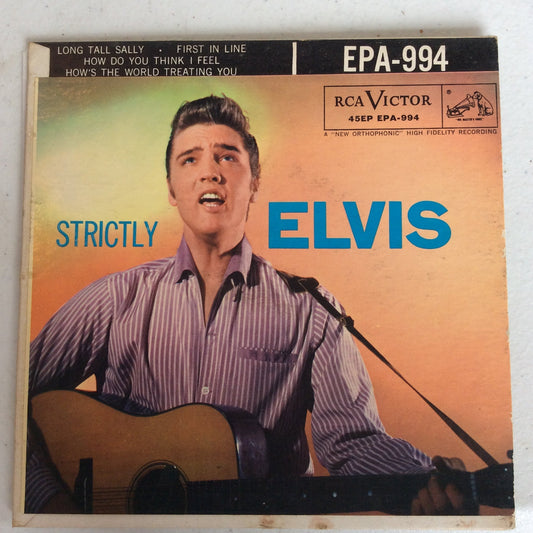 Strictly Elvis (7" VINYL) | Very Good (VG) Very Good Plus (VG+) Get Cheap Vinyl
