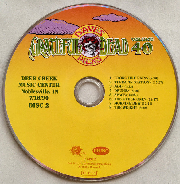 Dave's Picks, Volume 40 (3xCD)(Deer Creek Music Center, Noblesville, IN • 7/18-19/90 | Mint (M) Near Mint (NM) Get Cheap Vinyl