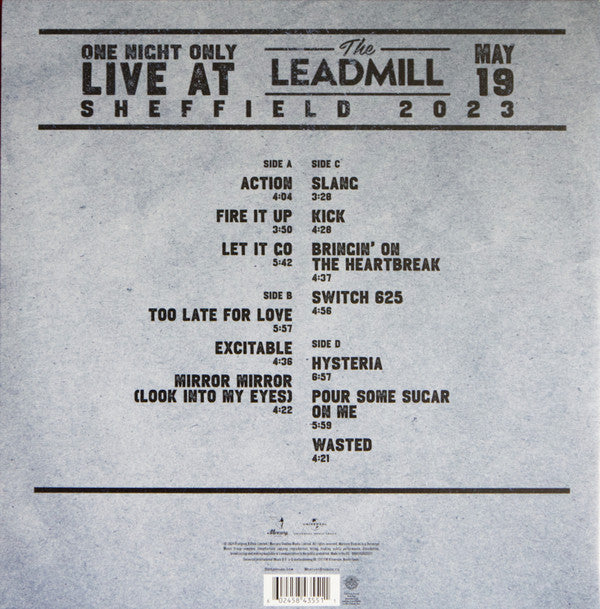 One Night Only: Live At The Leadmill 2023 | Mint (M) Mint (M) Get Cheap Vinyl