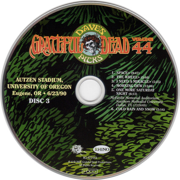 Dave's Picks, Volume 44 (3xCD)(Autzen Stadium, U. Of Oregon, Eugene, OR • 6/23/90) | Mint (M) Near Mint (NM) Get Cheap Vinyl