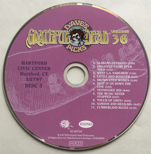Dave's Picks, Volume 36 (CD BOX)(Hartford Civic Center, Hartford, CT • 3/26-27/87) | Mint (M) Near Mint (NM) Get Cheap Vinyl