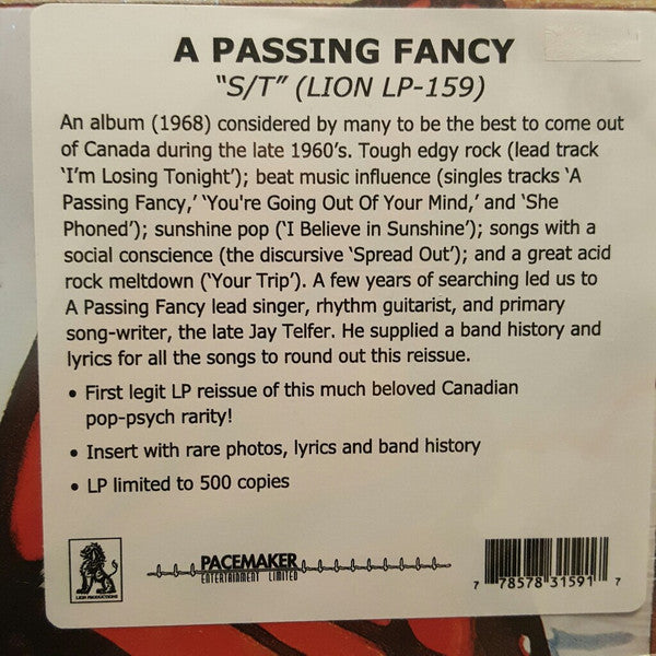 A Passing Fancy | Mint (M) Mint (M) Get Cheap Vinyl