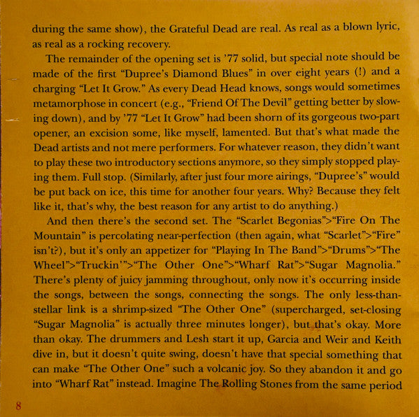 Dave's Picks, Volume 45 (4xCD)(Paramount Theatre, Portland, OR • 10/1-2/77) | Mint (M) Near Mint (NM) Get Cheap Vinyl