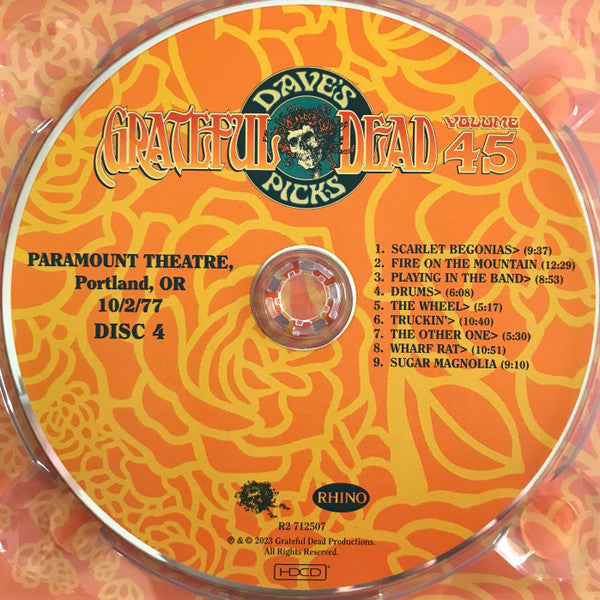 Dave's Picks, Volume 45 (4xCD)(Paramount Theatre, Portland, OR • 10/1-2/77) | Mint (M) Near Mint (NM) Get Cheap Vinyl