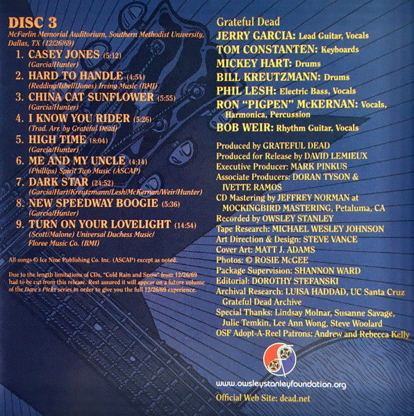 Dave's Picks, Volume 43 (3xCD)(San Francisco, 11/2/69 • Dallas, 12/26/69) | Mint (M) Near Mint (NM) Get Cheap Vinyl