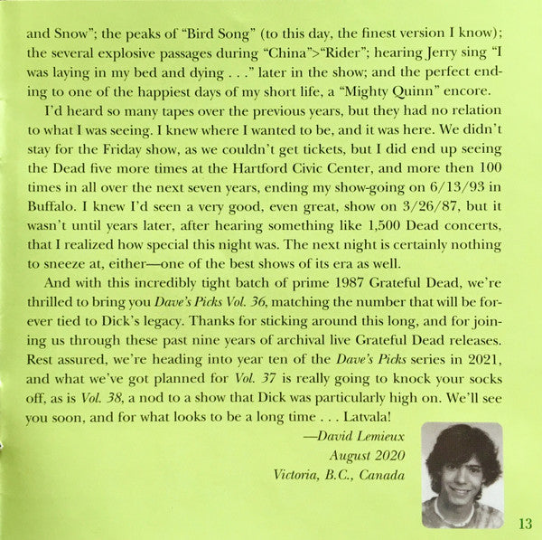 Dave's Picks, Volume 36 (CD BOX)(Hartford Civic Center, Hartford, CT • 3/26-27/87) | Mint (M) Near Mint (NM) Get Cheap Vinyl