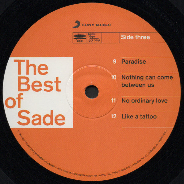Sade The Best Of Sade Sony Music, Epic 2xLP, Comp, RE, Gat Mint (M) Mint (M) Get Cheap Vinyl