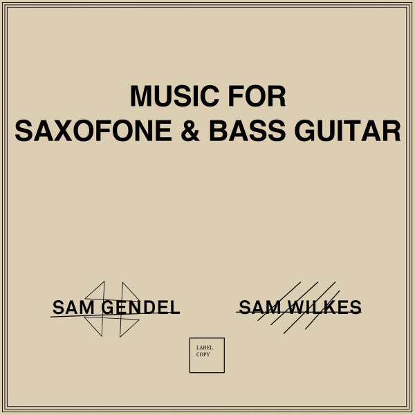 Music For Saxofone & Bass Guitar | Mint (M) Mint (M) Get Cheap Vinyl