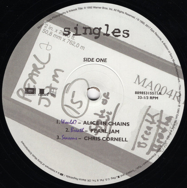 Singles - Original Motion Picture Soundtrack (VINYL) | Get Cheap Vinyl