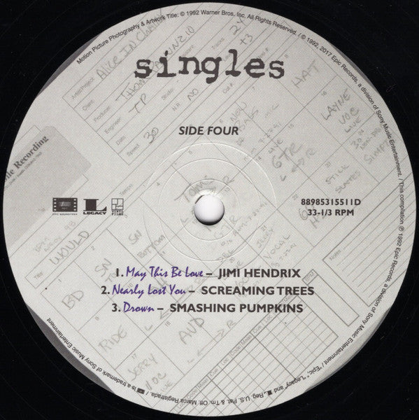 Singles - Original Motion Picture Soundtrack (VINYL) | Get Cheap Vinyl