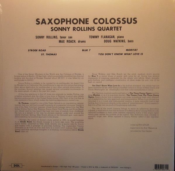 Saxophone Colossus | Mint (M) Mint (M) Get Cheap Vinyl