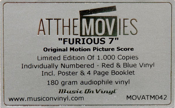 Furious 7 (Original Motion Picture Score) | Mint (M) Mint (M) Get Cheap Vinyl