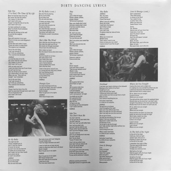 Dirty Dancing (Original Soundtrack From The Vestron Motion Picture) | Mint (M) Mint (M) Get Cheap Vinyl