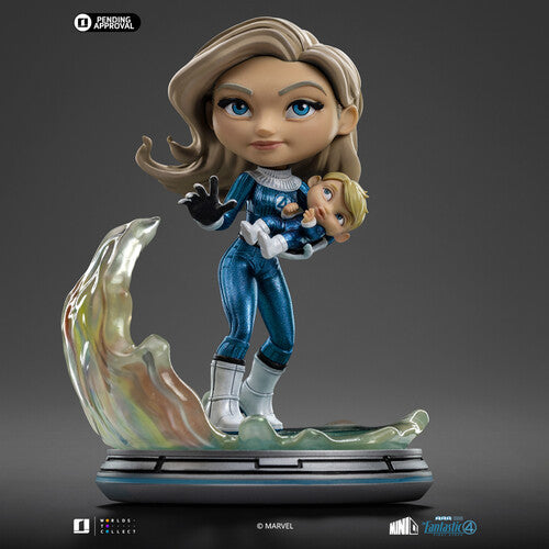 (PRE-ORDER 9/4/25) MiniCo Fantastic Four Metallic First Steps 4 Pack (Large Item, Statue, Collectible,) | Get Cheap Vinyl