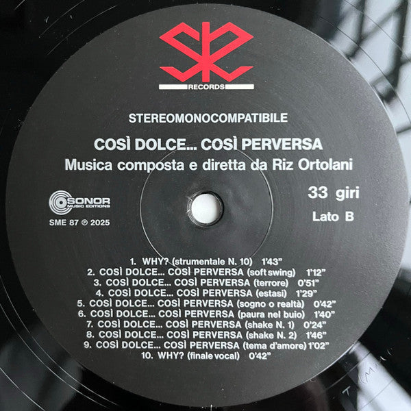 Così Dolce... Così Perversa (Colonna Sonora Originale Del Film)(VINYL) | Mint (M) Mint (M) Get Cheap Vinyl