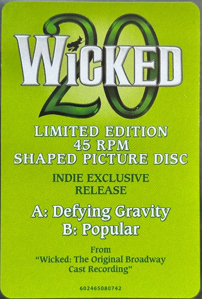 Defying Gravity / Popular (From "Wicked")(PICTURE VINYL) | Mint (M) Mint (M) Get Cheap Vinyl