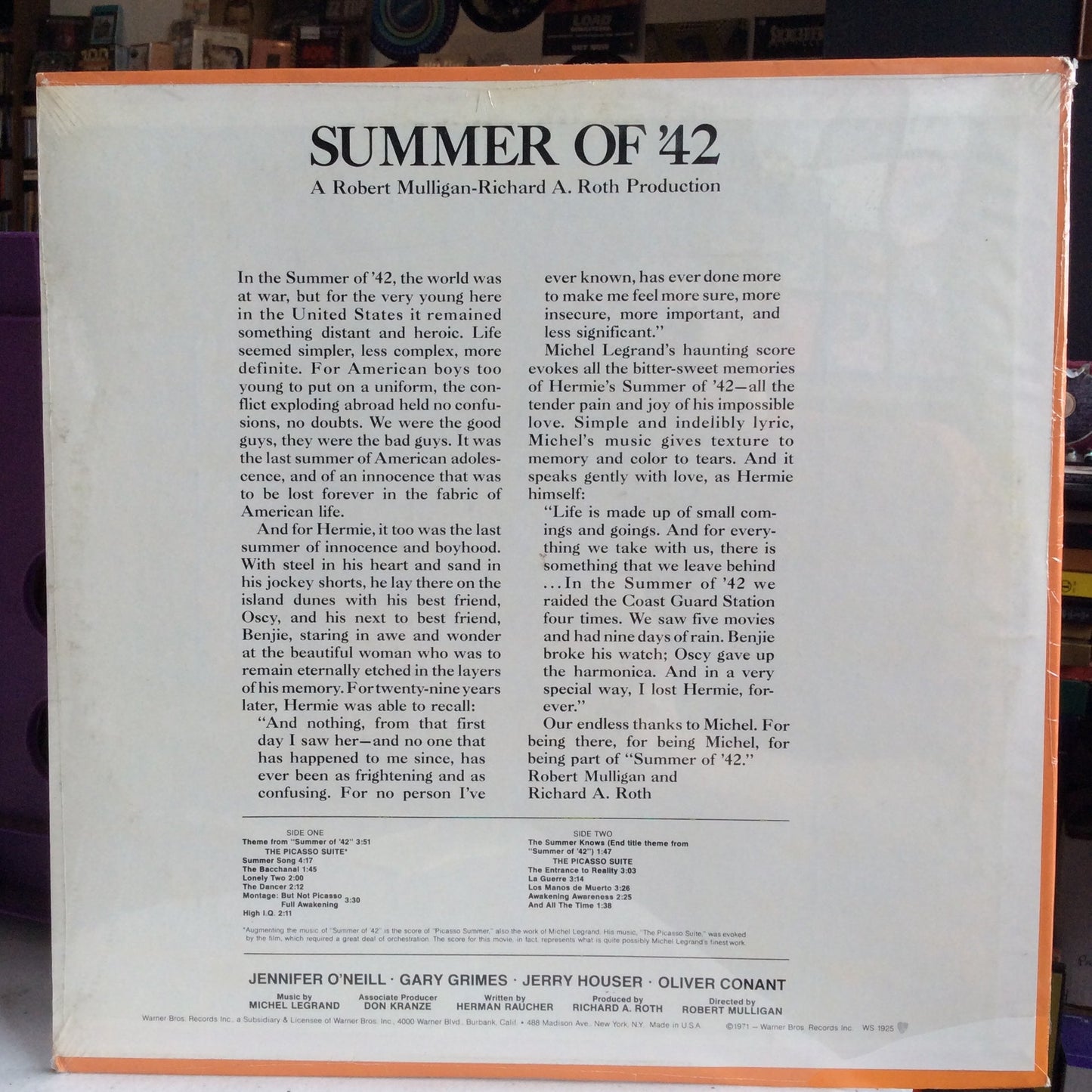 Summer Of '42 (VINYL) | Mint (M) Near Mint (NM) Get Cheap Vinyl