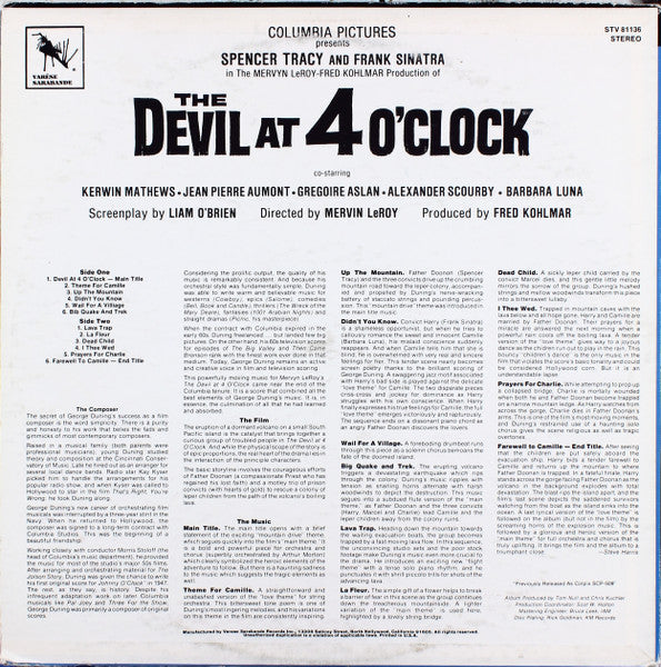 The Devil At 4 O'Clock (Original Motion Picture Soundtrack) (VINYL) | Mint (M) Near Mint (NM) Get Cheap Vinyl
