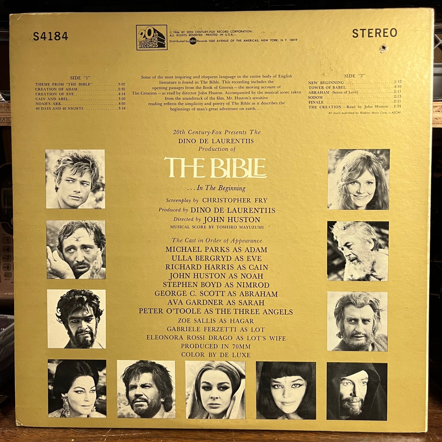 The Bible ... In The Beginning (Original Motion Picture Soundtrack Album) (VINYL) | Excellent+ (EX+) Excellent (EX) Get Cheap Vinyl