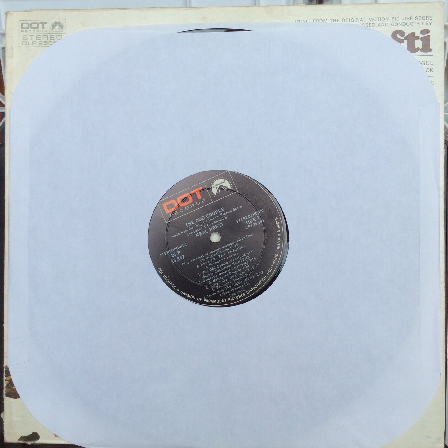 The Odd Couple (Music From The Original Motion Picture Score) (VINYL) | Excellent+ (EX+) Very Good Plus (VG+) Get Cheap Vinyl