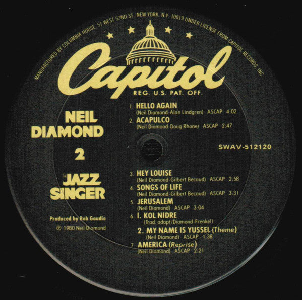 The Jazz Singer (Original Songs From The Motion Picture) | Excellent (EX) Excellent (EX) Get Cheap Vinyl