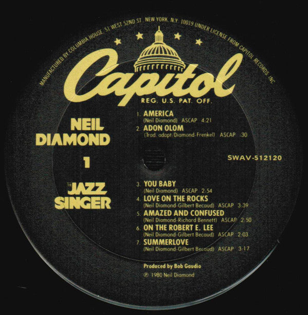 The Jazz Singer (Original Songs From The Motion Picture) | Excellent (EX) Excellent (EX) Get Cheap Vinyl