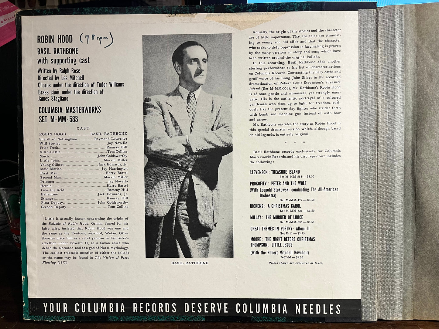 Robin Hood *78RPM* | Excellent (EX) Very Good Plus (VG+) Get Cheap Vinyl