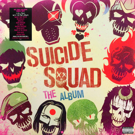 Suicide Squad (The Album) (HOT TOPIC PURPLE 2xVINYL) | Excellent+ (EX+) Near Mint (NM or M-) Get Cheap Vinyl