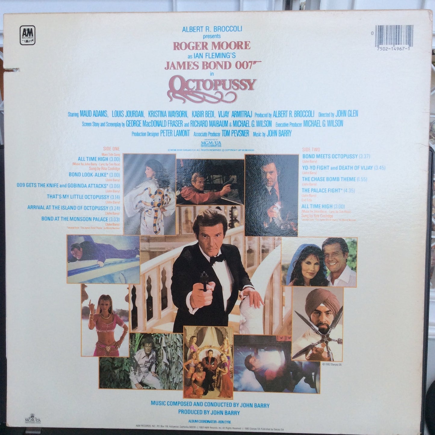 Octopussy (Original Motion Picture Soundtrack) (VINYL) | Near Mint- (NM-) Excellent (EX) Get Cheap Vinyl