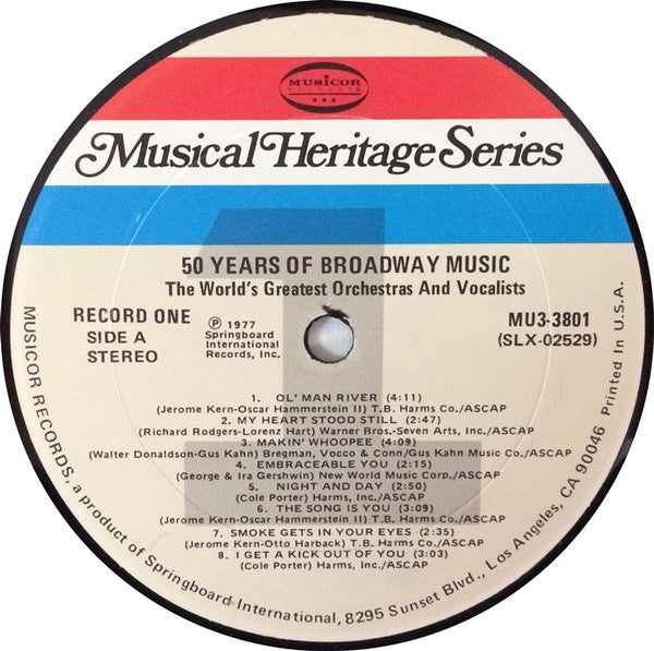 50 Years Of Broadway Music | Near Mint (NM) Near Mint (NM) Get Cheap Vinyl