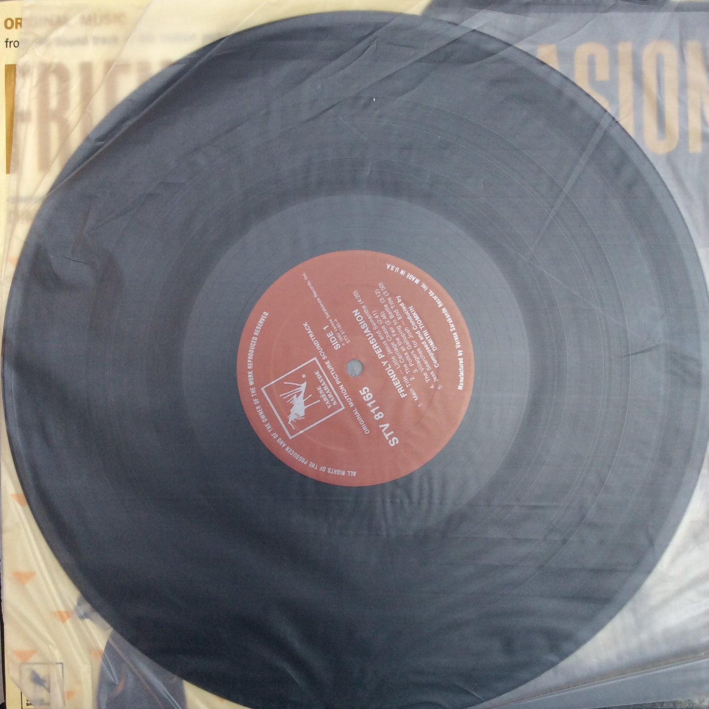 Friendly Persuasion (Original Music From The Soundtrack Of The Motion Picture) (VINYL) | Near Mint (NM) Near Mint (NM) Get Cheap Vinyl