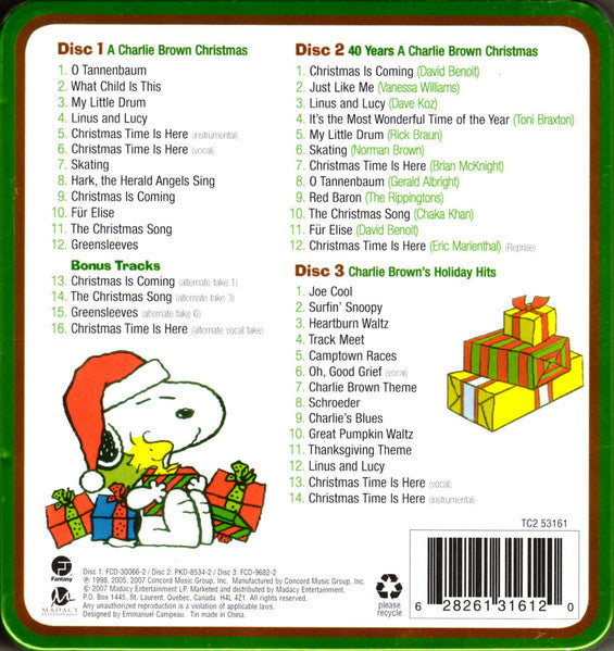 "A Charlie Brown Christmas" Featuring The Famous Peanuts Characters (Original Sound Track) (3xCD) | Near Mint (NM) Near Mint (NM) Get Cheap Vinyl