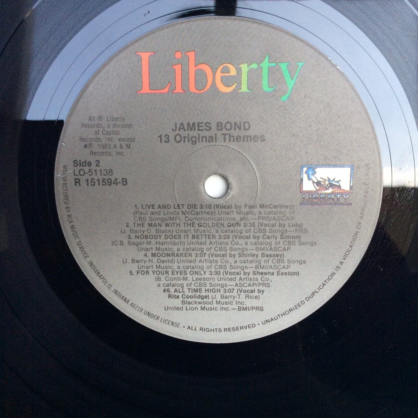 James Bond - 13 Original Themes (VINYL) | Near Mint (NM) Excellent+ (EX+) Get Cheap Vinyl