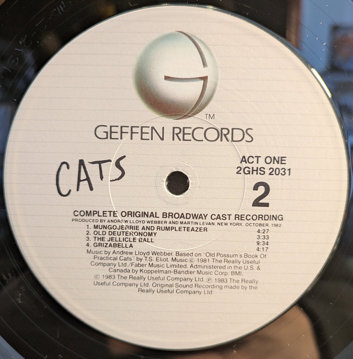 Cats - Complete Original Broadway Cast Recording (2xVINYL) | Near Mint (NM) Near Mint (NM) Get Cheap Vinyl