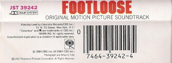 Footloose (Original Motion Picture Soundtrack) *CASSETTE* | Near Mint (NM) Near Mint (NM) Get Cheap Vinyl