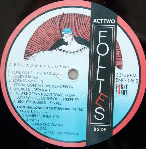 Follies - A Broadway Legend (Original London Cast, 1987) (2xVINYL) | Very Good Plus (VG+) Excellent (EX) Get Cheap Vinyl