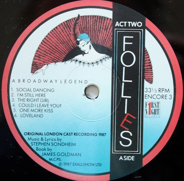Follies - A Broadway Legend (Original London Cast, 1987) (2xVINYL) | Very Good Plus (VG+) Excellent (EX) Get Cheap Vinyl