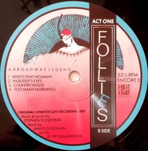 Follies - A Broadway Legend (Original London Cast, 1987) (2xVINYL) | Very Good Plus (VG+) Excellent (EX) Get Cheap Vinyl