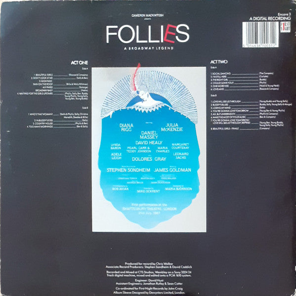 Follies - A Broadway Legend (Original London Cast, 1987) (2xVINYL) | Very Good Plus (VG+) Excellent (EX) Get Cheap Vinyl
