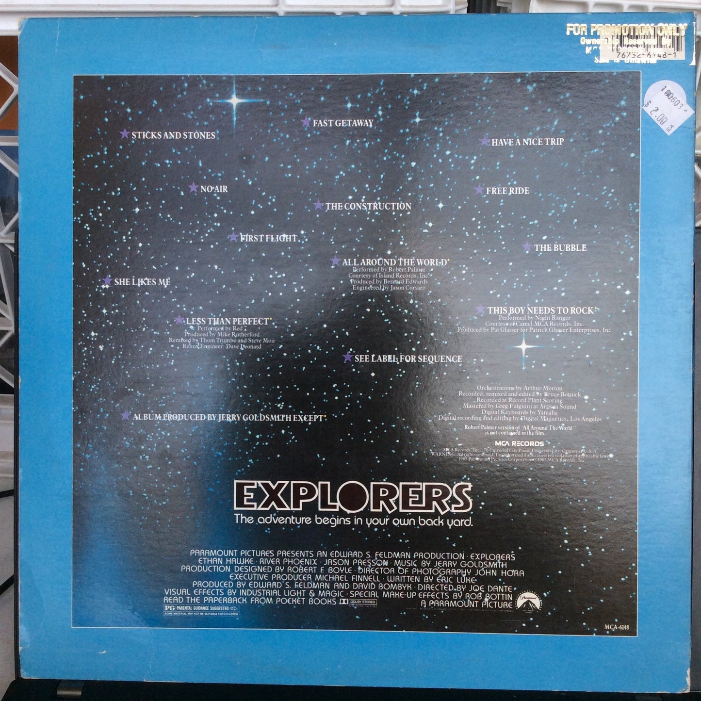 Explorers (Music From The Motion Picture Soundtrack) *PROMO*(VINYL) | Very Good Plus (VG+) Very Good Plus (VG+) Get Cheap Vinyl